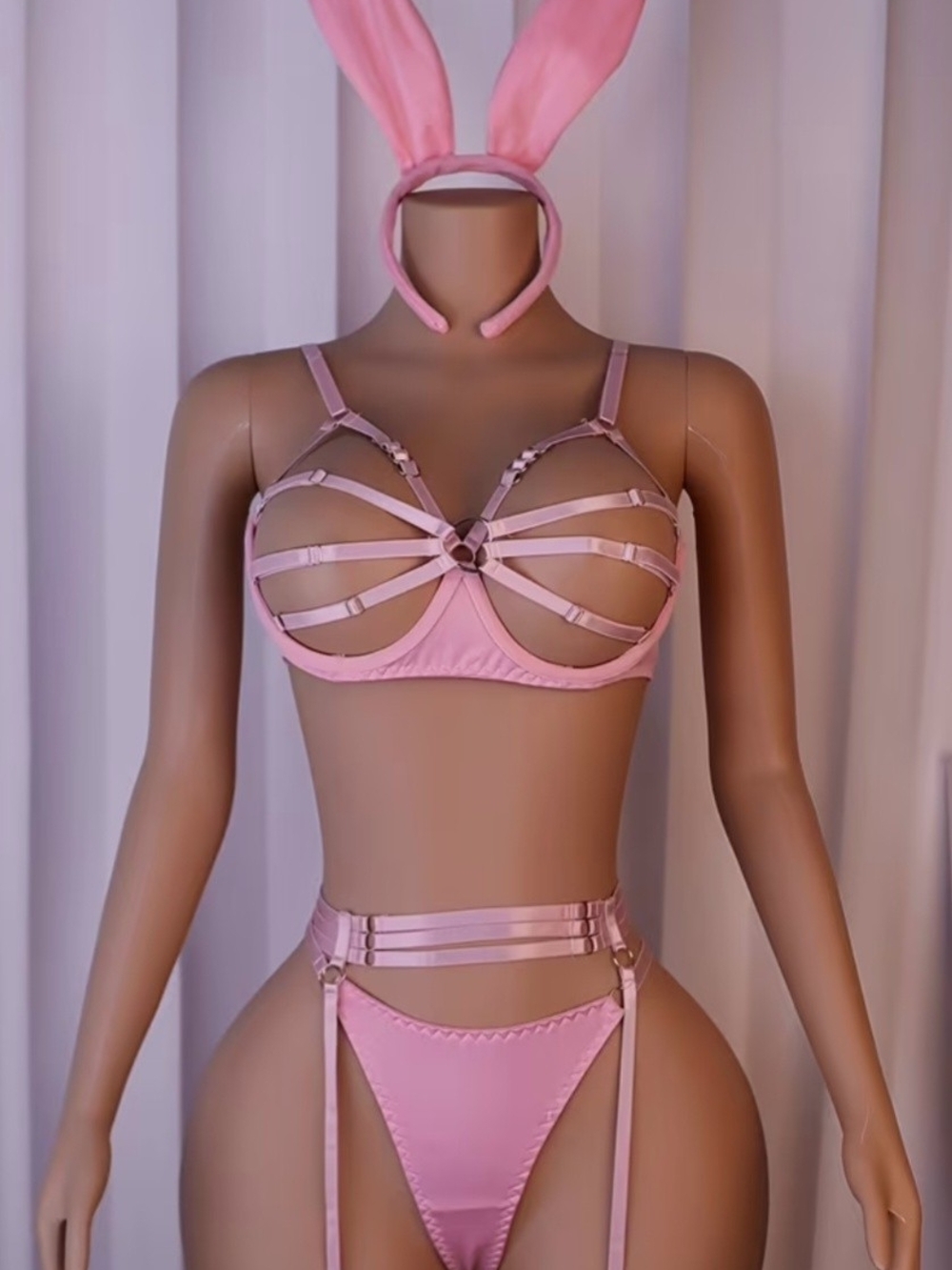 Sexy Hollow Bunny Underwear Cosplay Costume Set